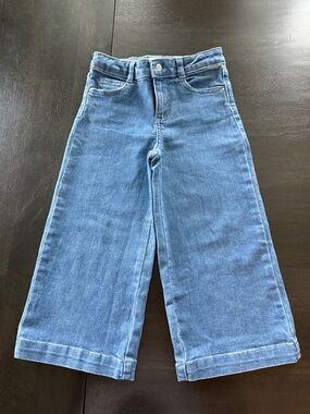 Janie and Jack Wide Leg Blue Denim Pants Jeans 4
